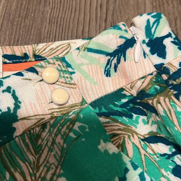 Anthropologie Elevenses Skort Tropical Pattern - Picture 4 of 9